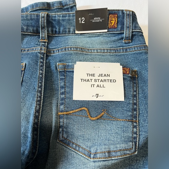 7 For All Mankind Stretch Denim Jeans NWT - Picture 3 of 7